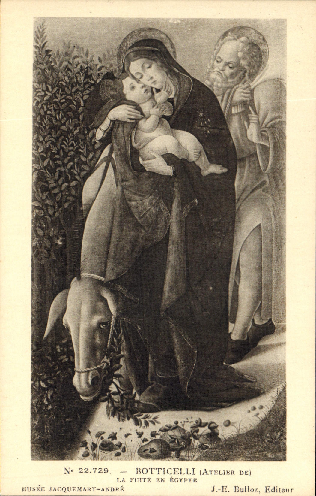 CPA Botticelli Atelier de La fuite en Egypte Musee Jacquemart Andre 