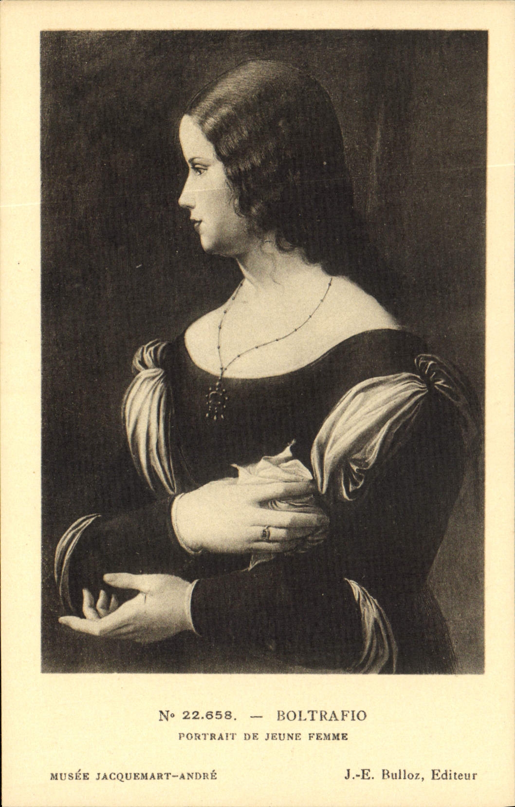 CPA Boltrafio Portrait de Jeune Femme Musee Jacquemart Andre 