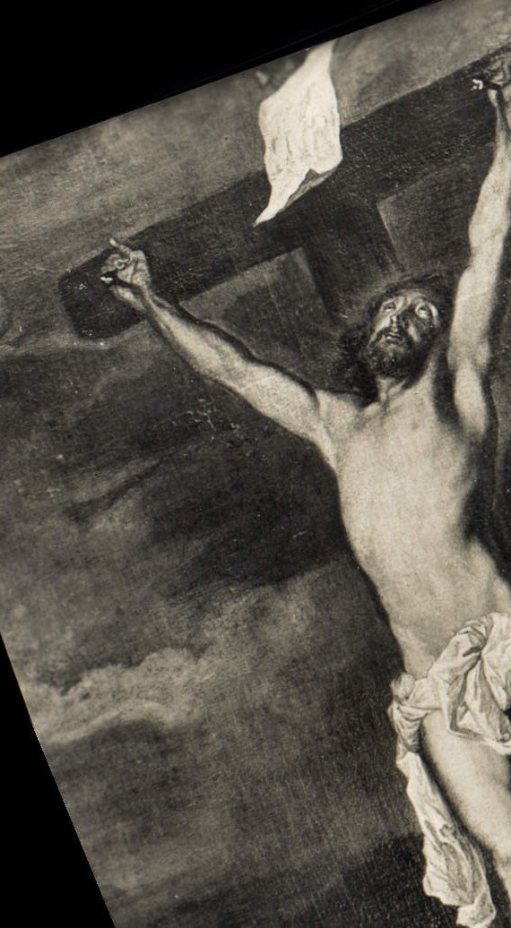 CPA Bruges Eglise N Dame Le Christ en Croix Van Dyck