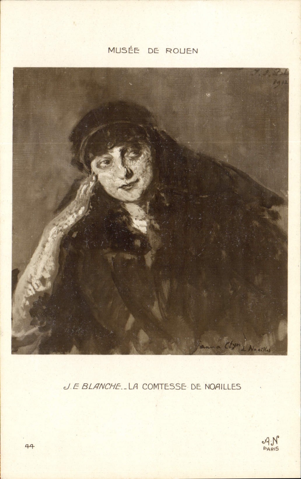 CPA Musee de Rouen La comtesse de Noailles 