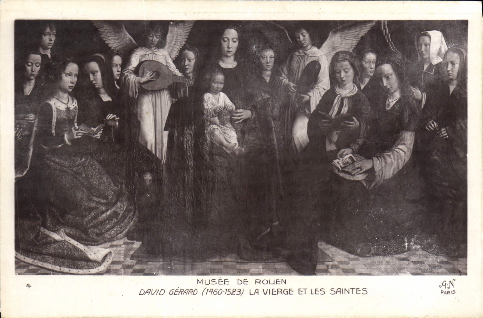 CPA Musee de Rouen David Gerard La Vierge et les Saintes 