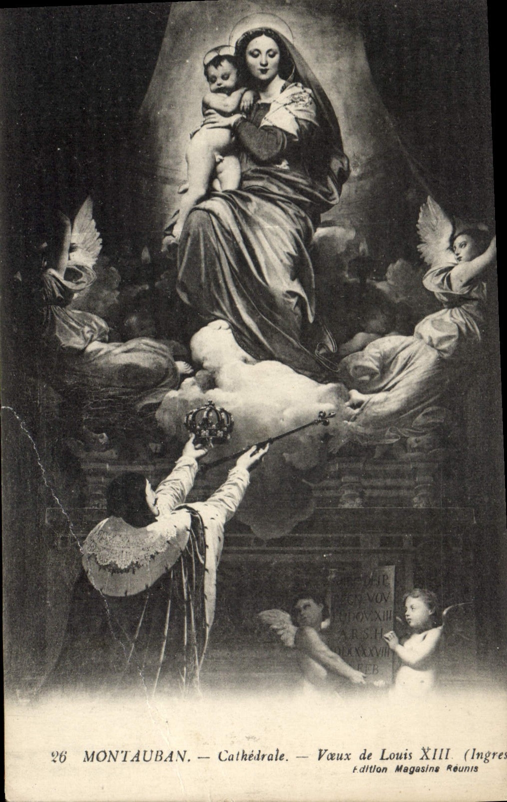 CPA Montauban Cathedrale Voeux de Louis XIII 