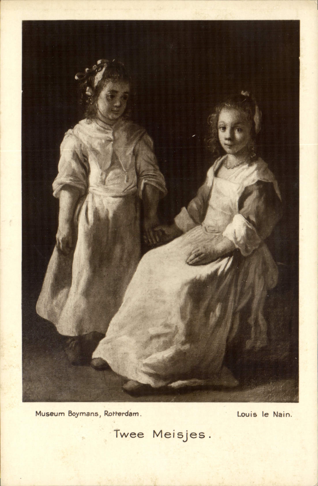 CPA Museum Boymans Rotterdam Twee Meisjes 