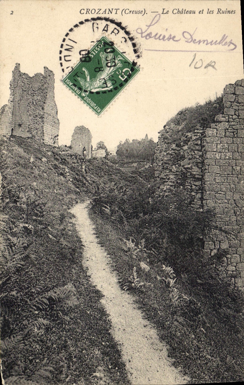 CPA Crozant Creuse Le Chateau et les Ruines