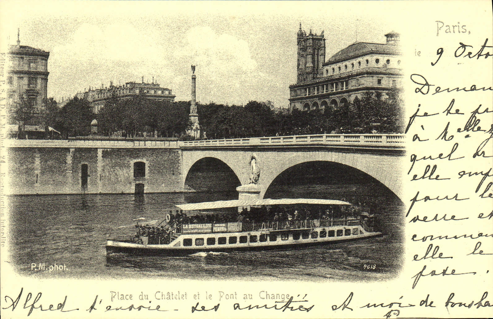 REPRO Paris Place du Chatelet et le Pont au Change