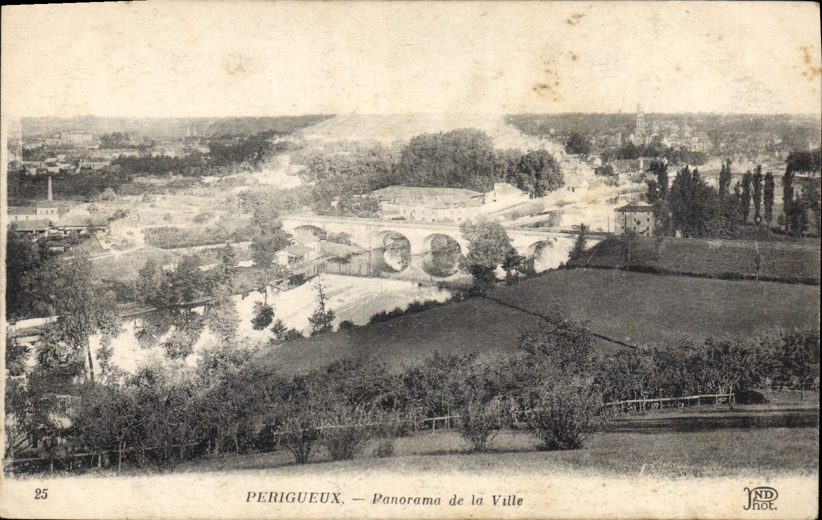 CPA Perigueux Panorama de la Ville 