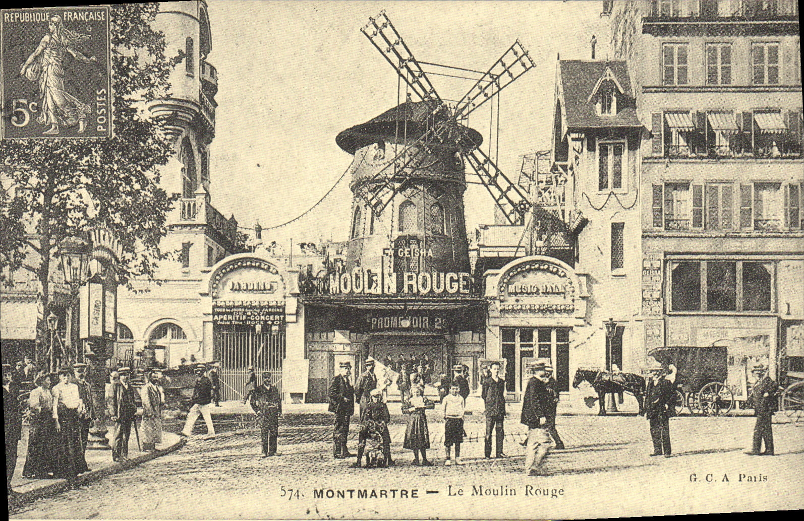 REPRO Montmartre Le Moulin Rouge 