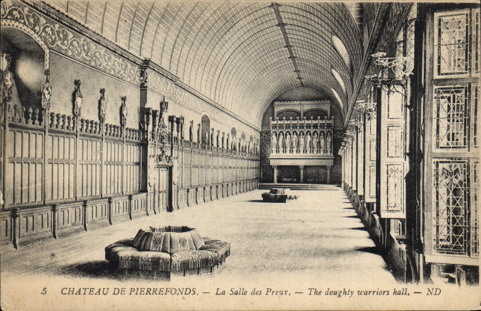 CPA Chateau de Pierrefonds La Salle des Preux 