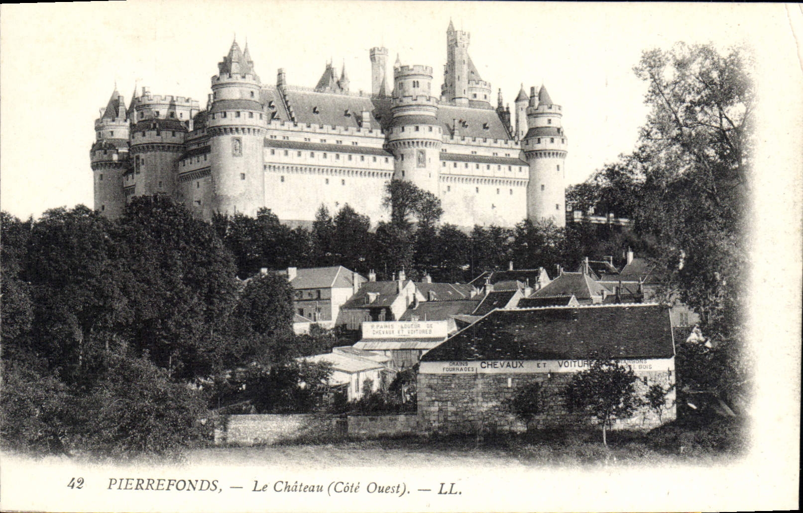 CPA Pierrefonds Le Chateau Cote Ouest 
