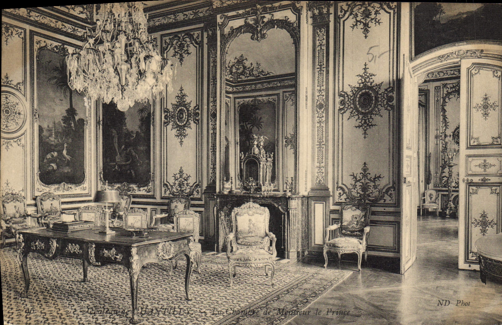 CPA Château de Chantilly La chambre de Monsieur le Prince