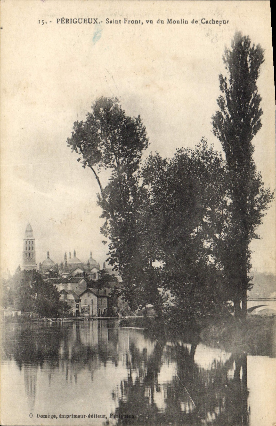 CPA Perigueux Saint Front vu du Moulin de Cachepur
