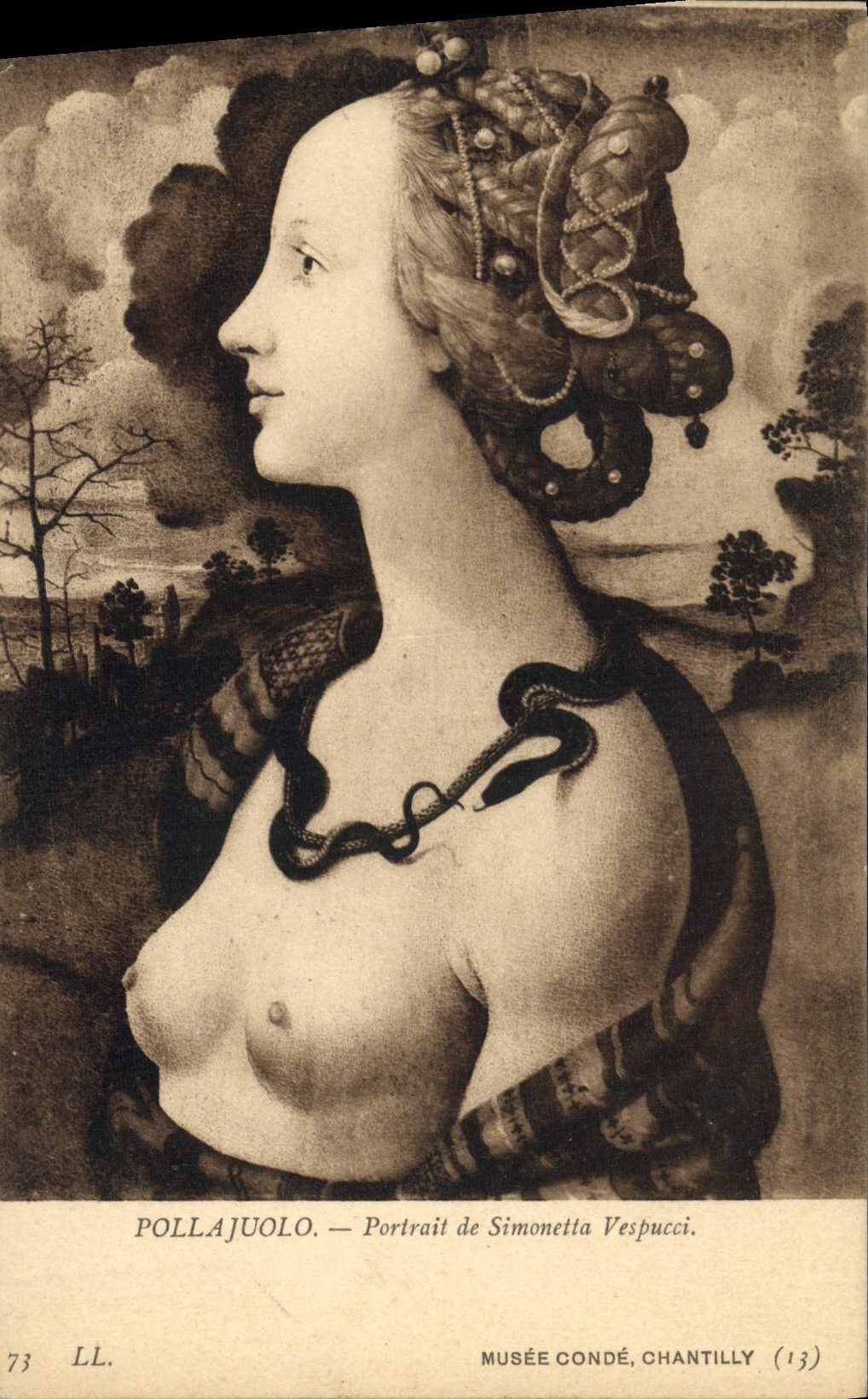 CPA Pollajuolo Portail de Simonetta Vespucci Musee Conde Chantilly 