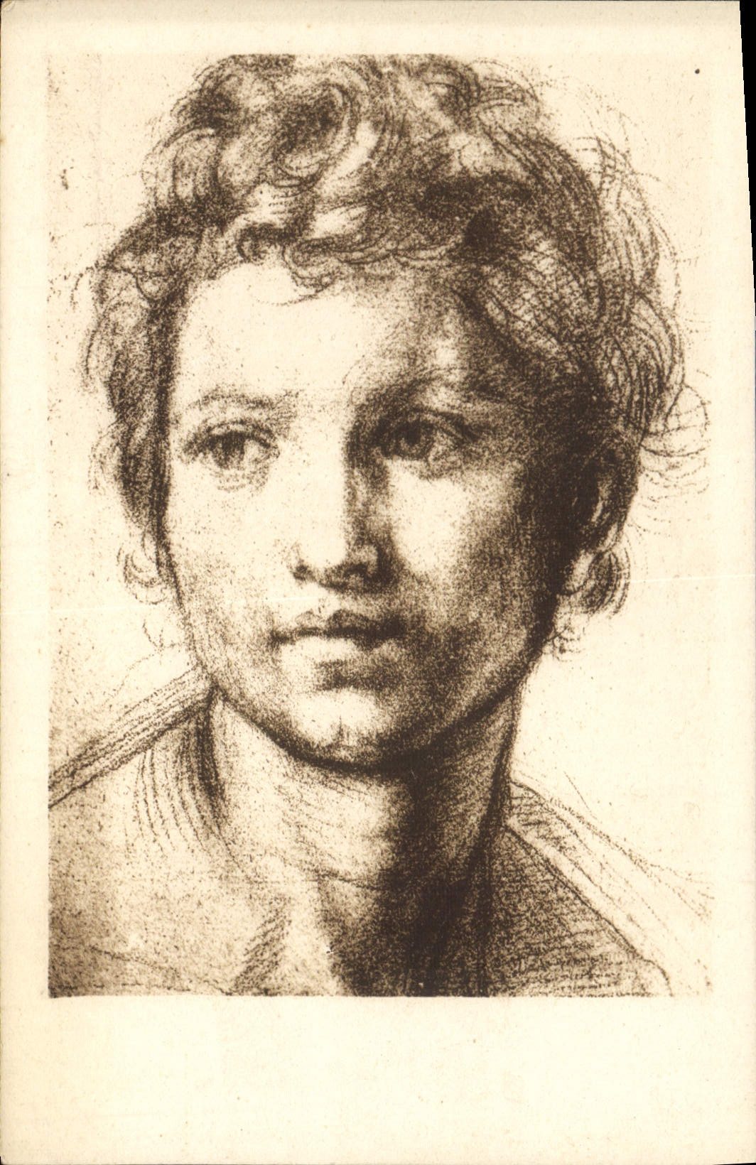 CPA Andrea Del Sarto Studio per un S Guivanni Londra British Museum 