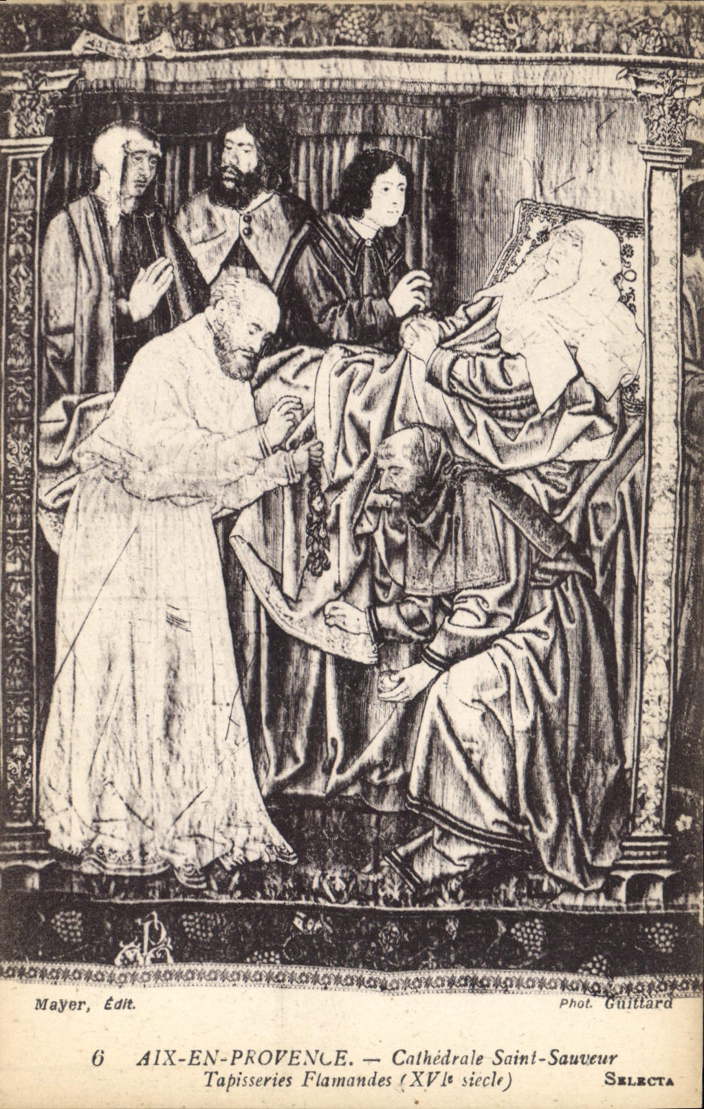 CPA Aix en Provence Cathedrale Saint Sauvenur Tapisseries Flamandes XVI siecle 