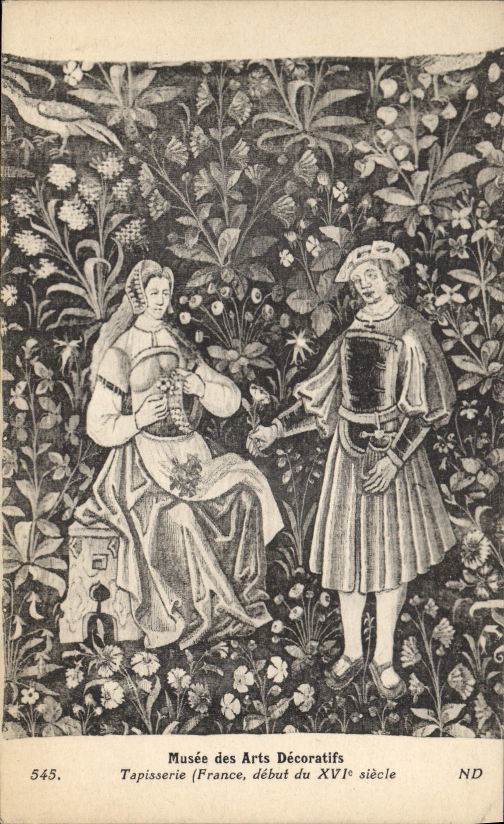 CPA Musee des Arts Decoratifs Tapisserie France debut du XVI siecle 