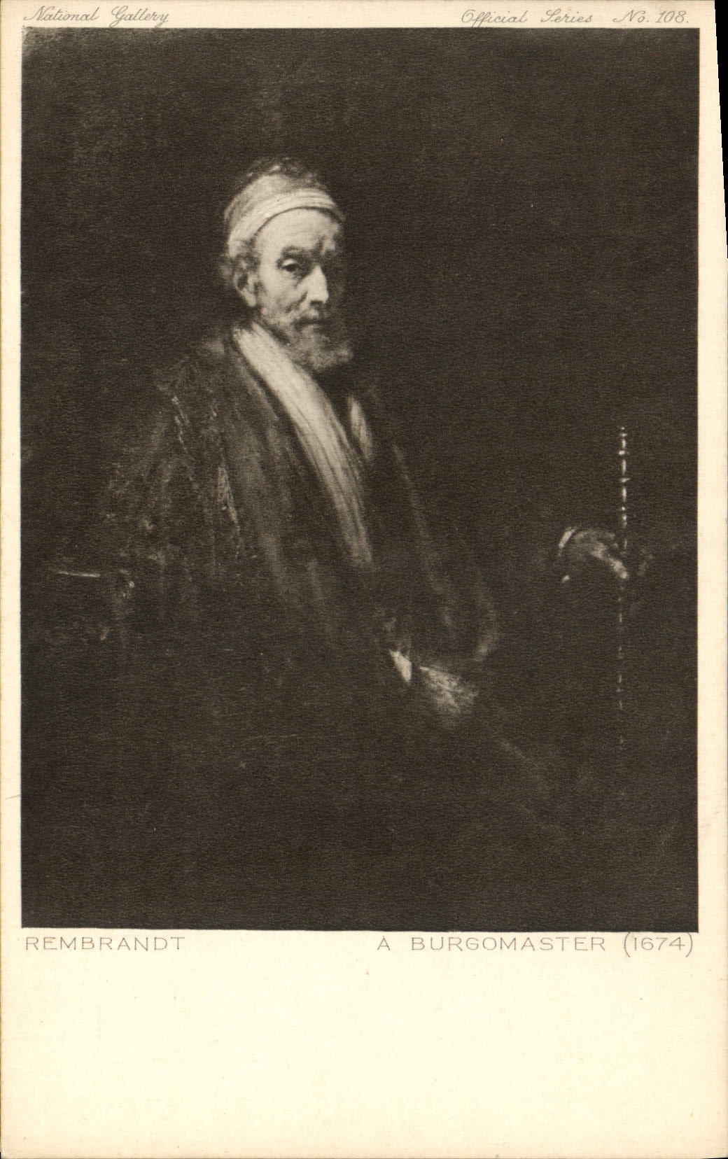 CPA Rembrandt A Burgomaster 1674 