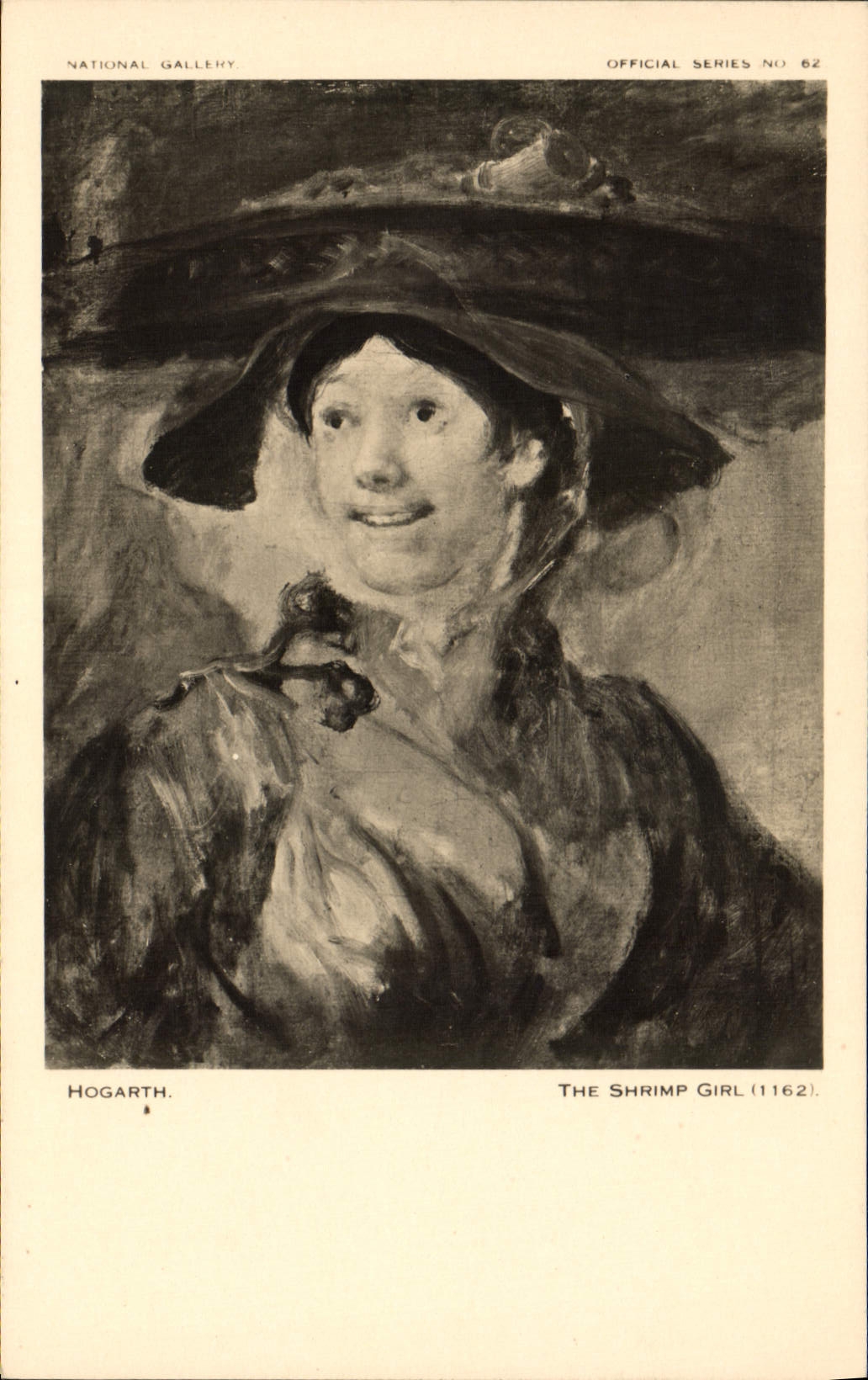 CPA National Gallerie Hogarth The Shrimp Girl