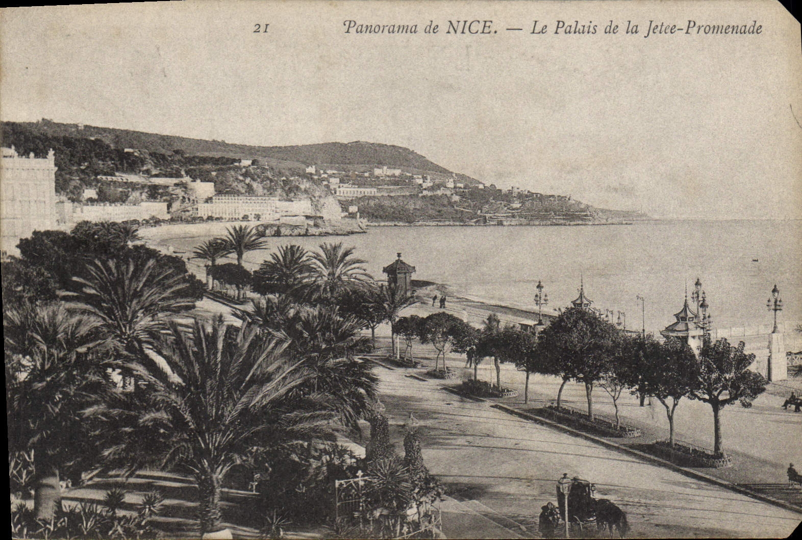CPA Panorama de Nice Le Palais de la Jetee Promenade