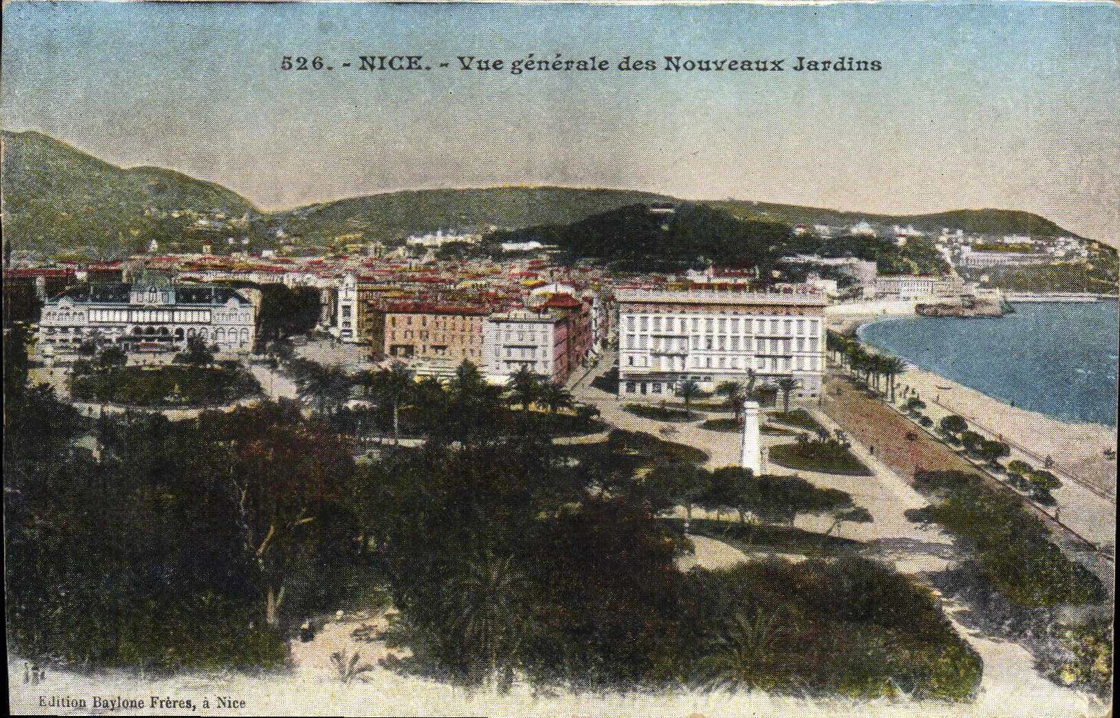 CPA Nice Vue generale des Nouveaux Jardins