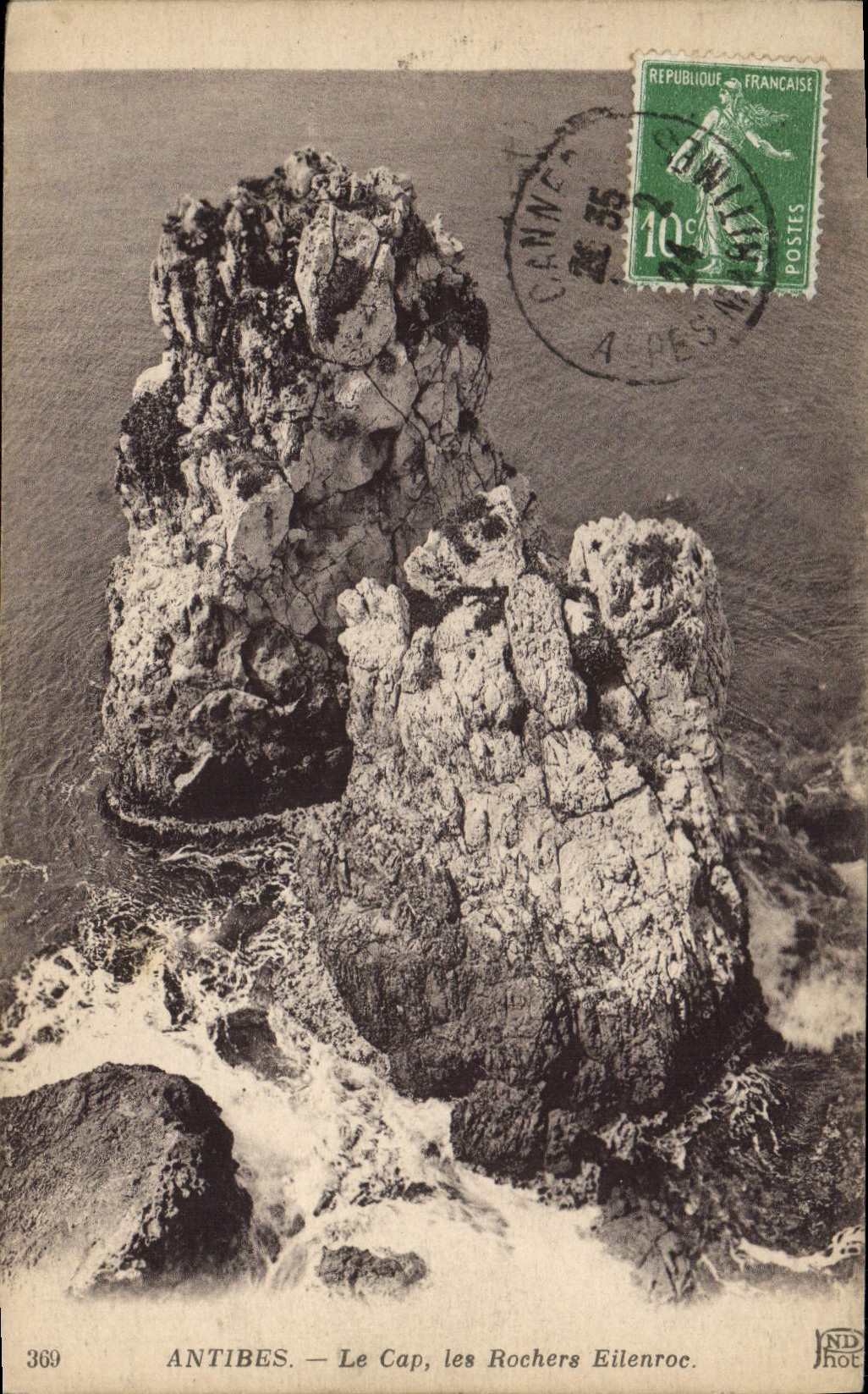 CPA Antibes Le Cap les Rochers Eilenroc 