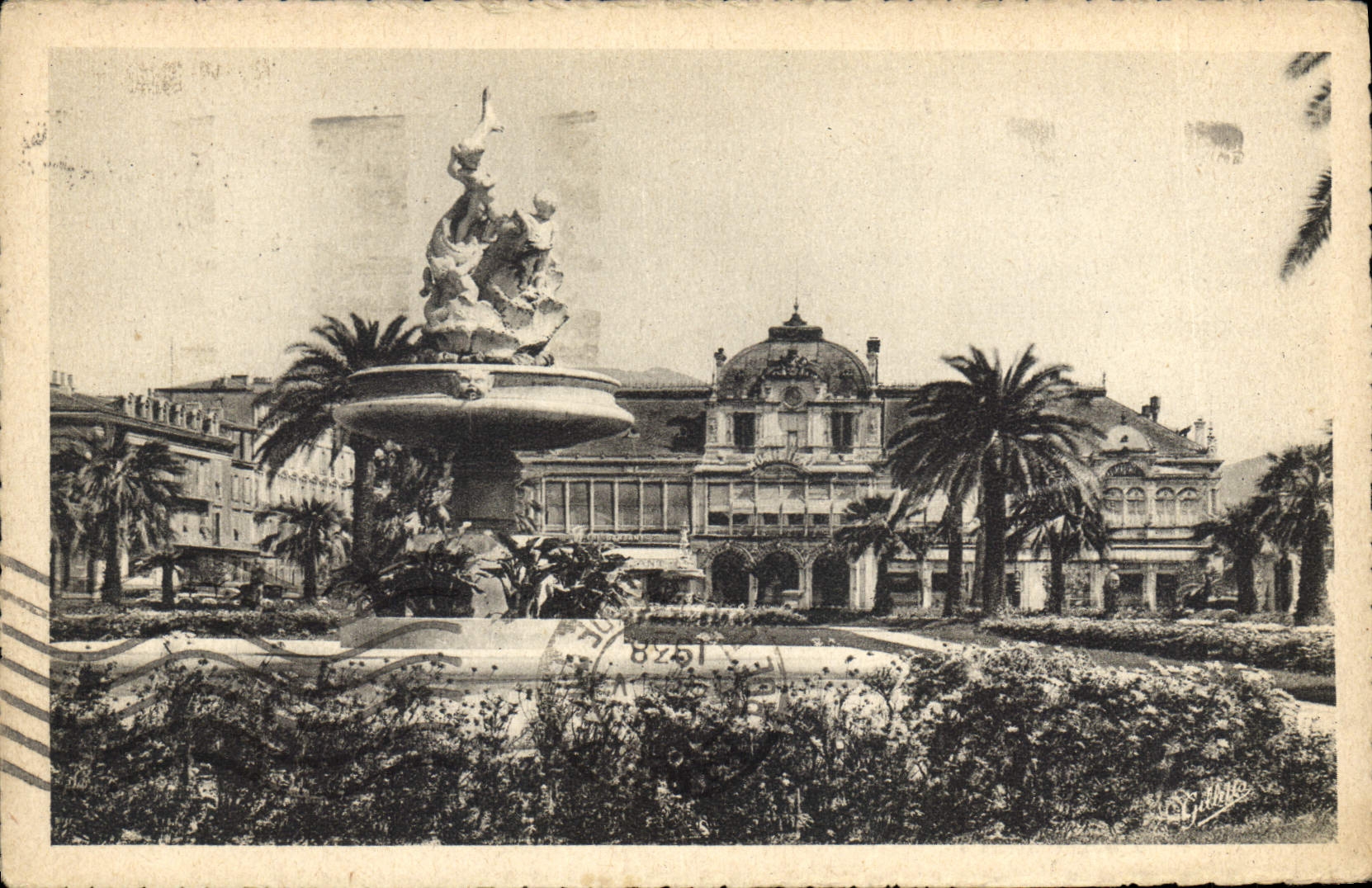 CPA Cote d'Azur Artistique Nice Le Casino Municipal et les Jardins Albert Ier