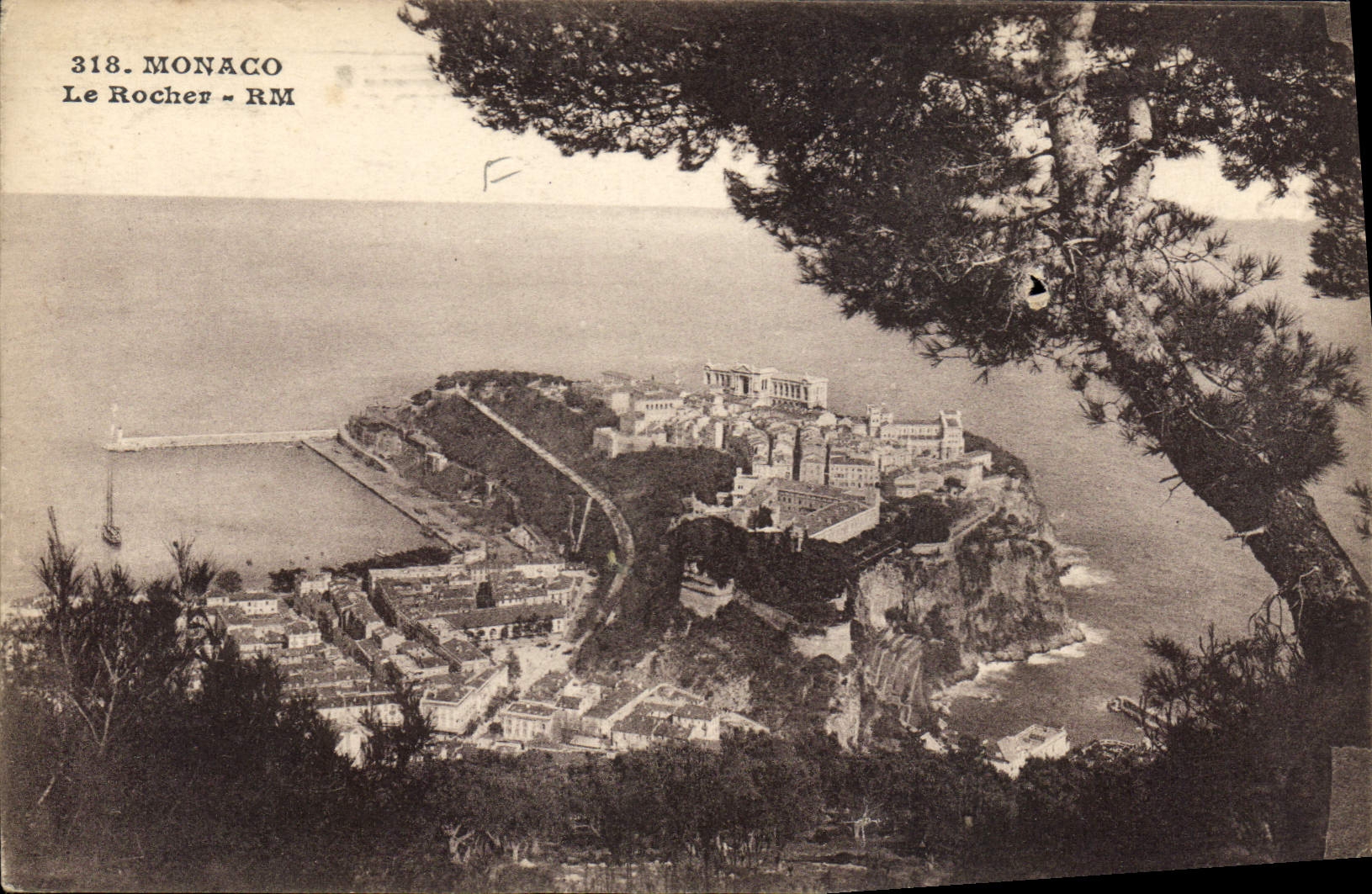 CPA Monaco Le Rocher 