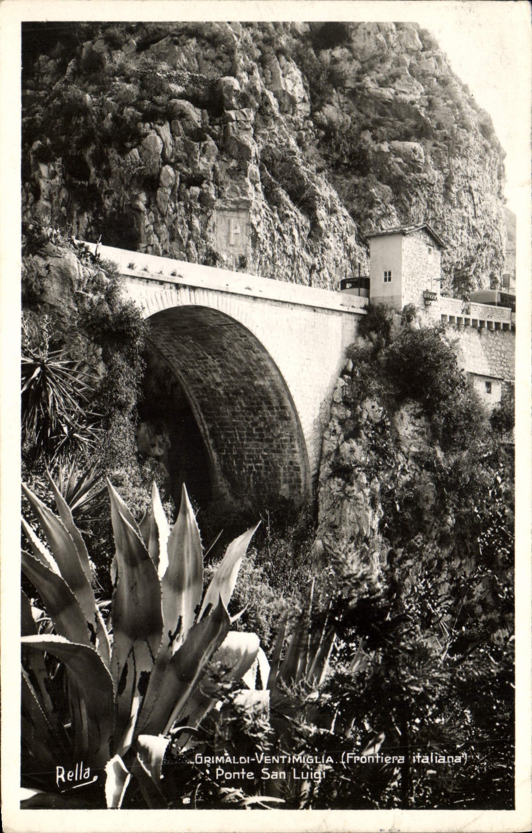 CPA Grimaldi Ventimegla Frontiera Italiana Ponte San Luigi
