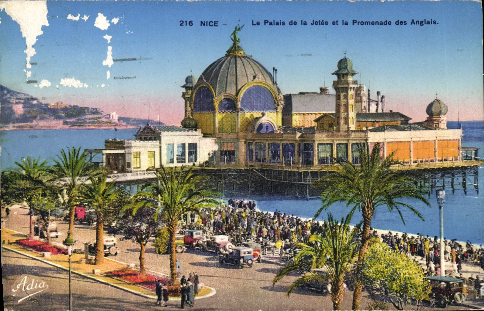 CPA Nice Le Palais de la Jetee et la Promenade des Anglais 