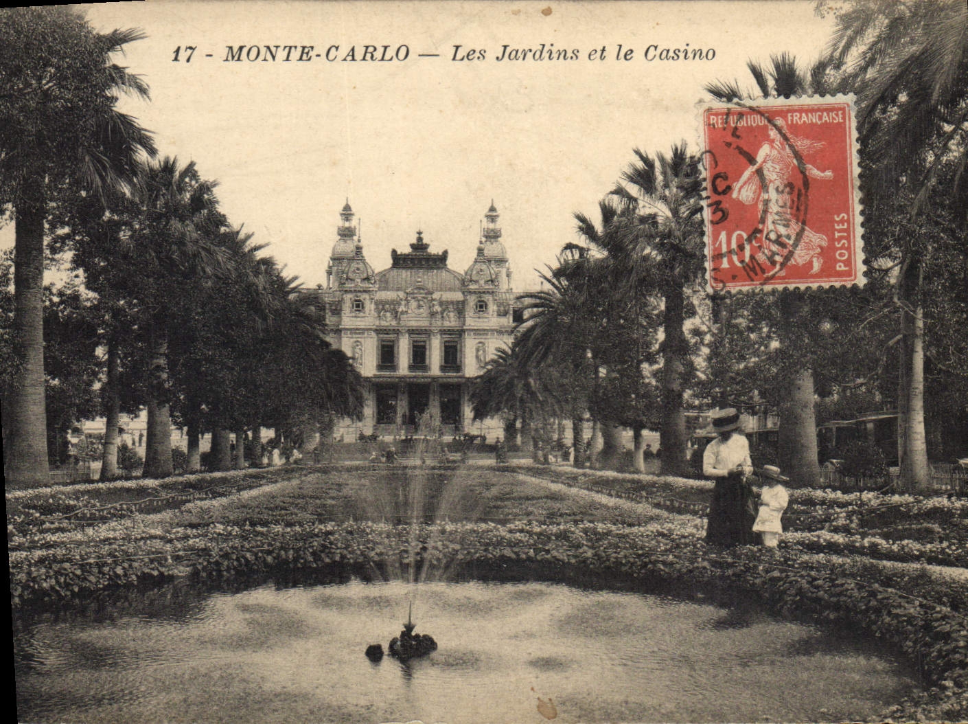CPA Monte Carlo Les Jardins et le Casino 