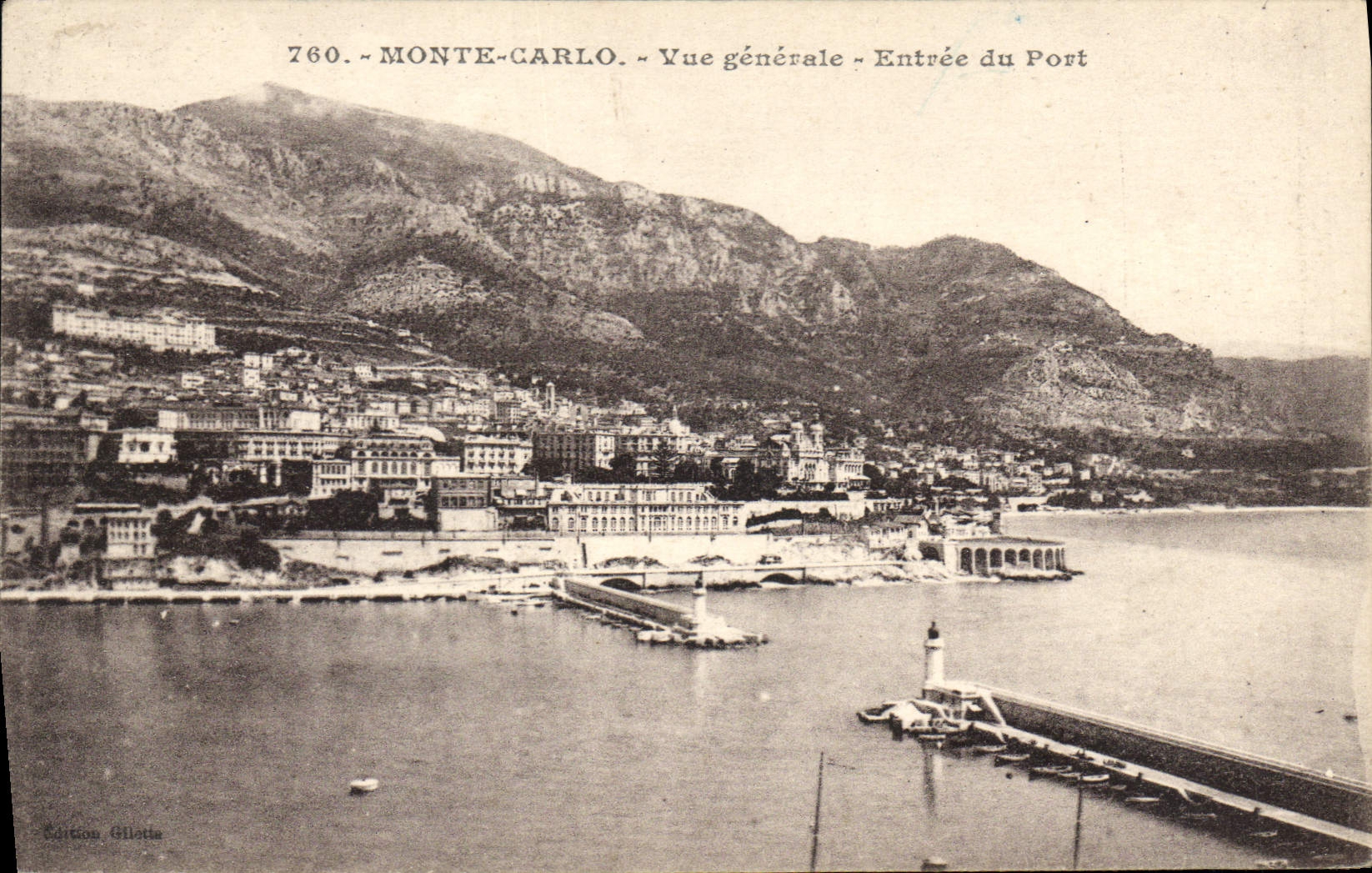 CPA Monte Carlo Vue generale Entree du Port 