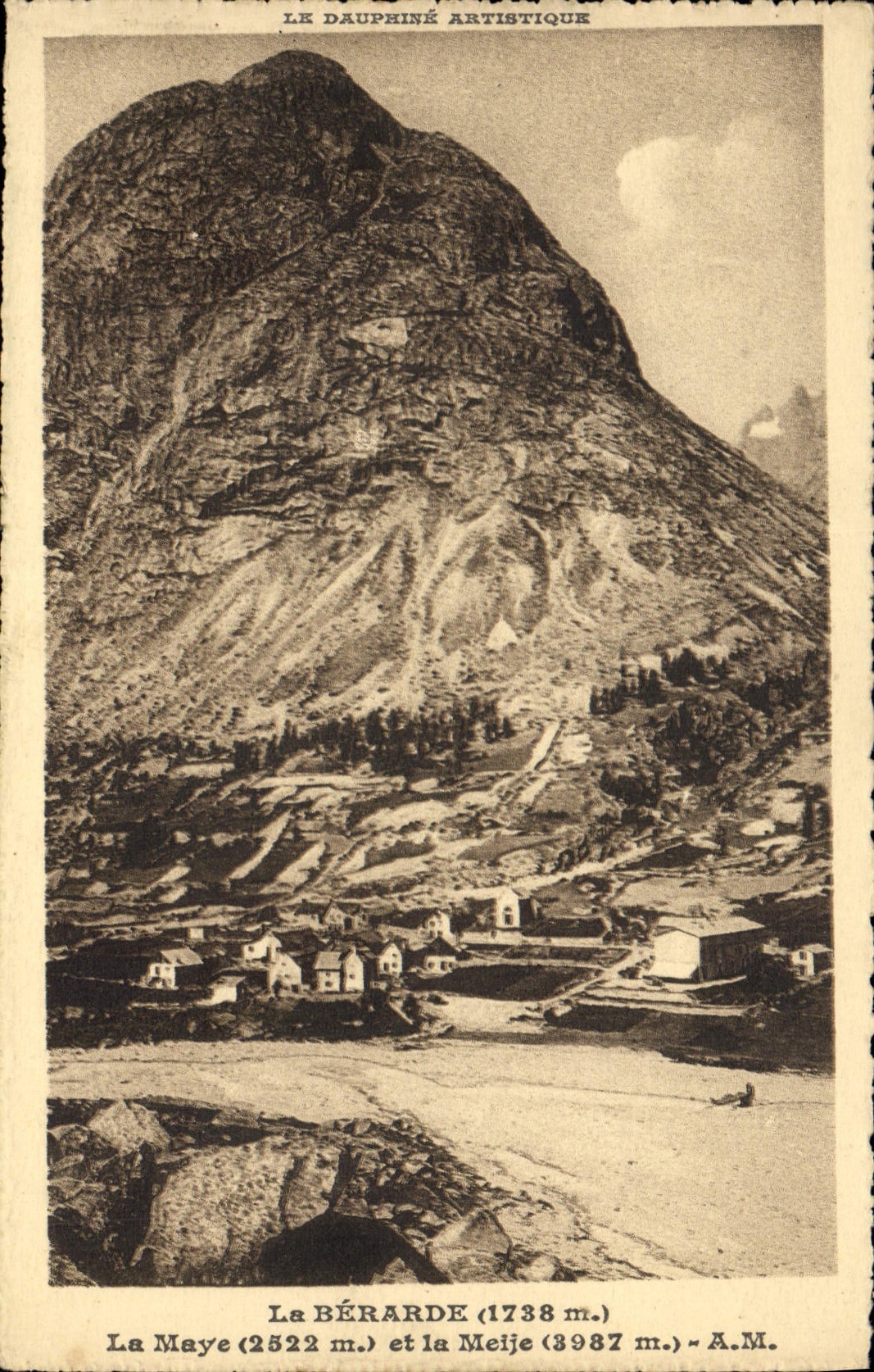 CPA Le Dauphine Artistique La Berarde La Maye et la Meije 