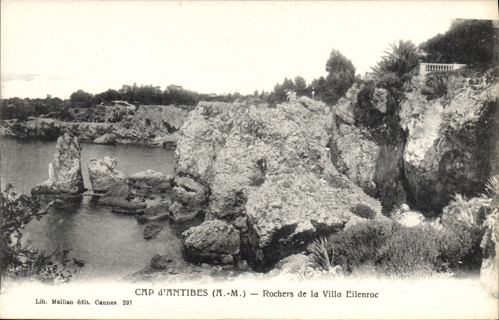 CPA Cap d'Antibes A M Rochers de la Ville Eilenroc