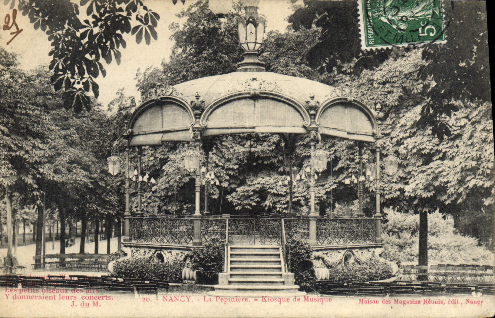 CPA Nancy La Pepiniere Kiosque de Musique 