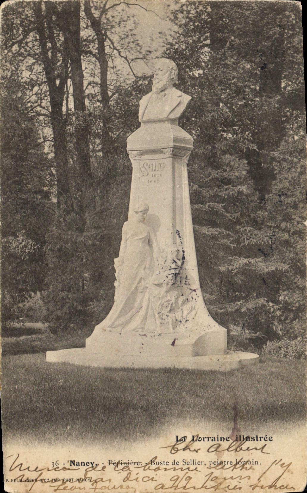 CPA Nancy Pepiniere Buste de Sellier 