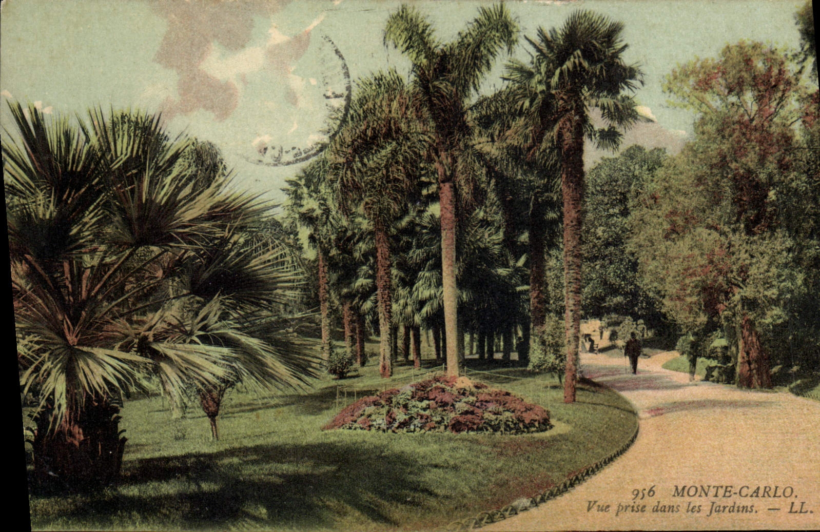 CPA Monte Carlo Vue prise dans les jardins 