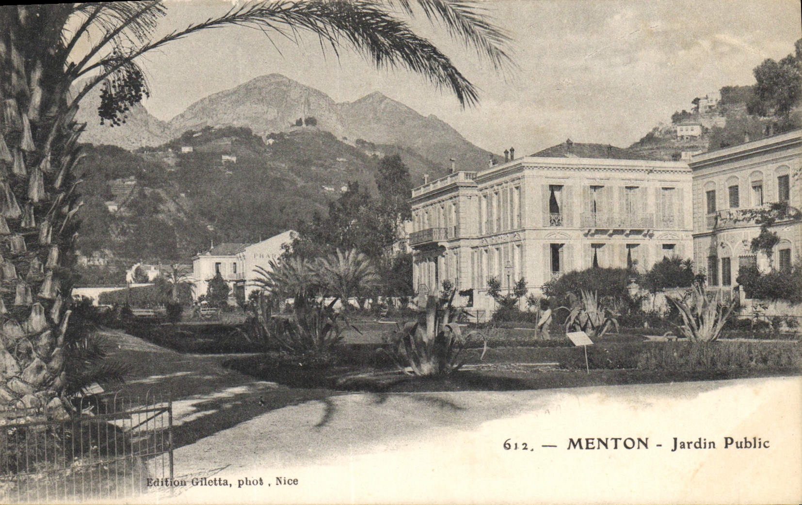 CPA Menton Jardin Public 