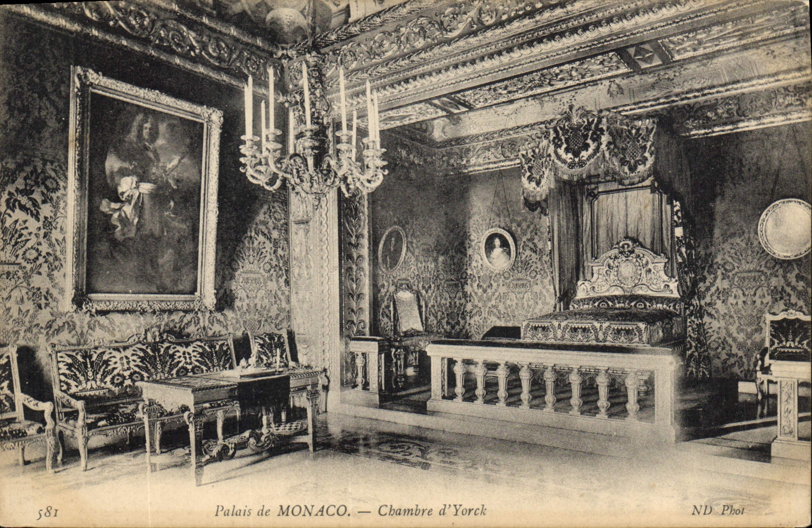 CPA Palais du Monaco Chambre d'York 