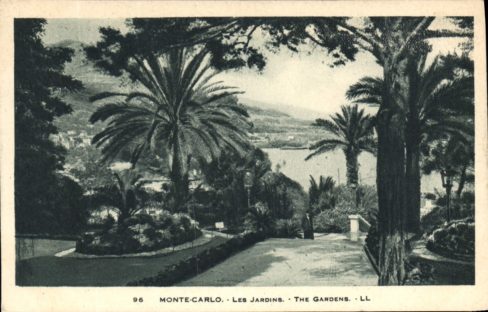 CPA Monte Carlo Les Jardins 