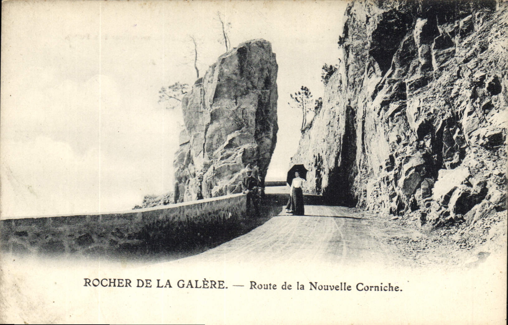 CPA Rocher de la Galere Route de la Nouvelle Corniche 