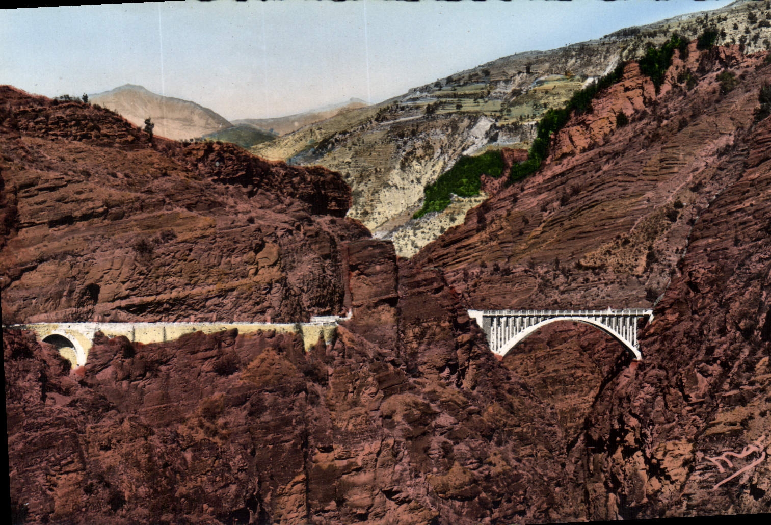 CPA Les Gorges de Daluis AM Le Pont de la Mariee 