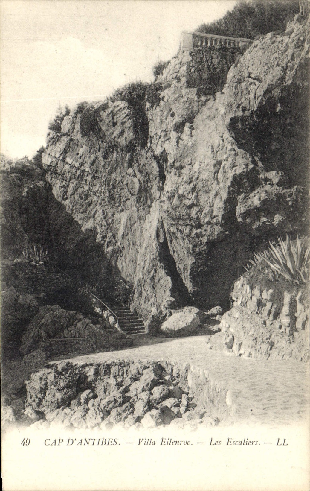 CPA Cap d'Antibes Villa Eilenroc Les Escaliers