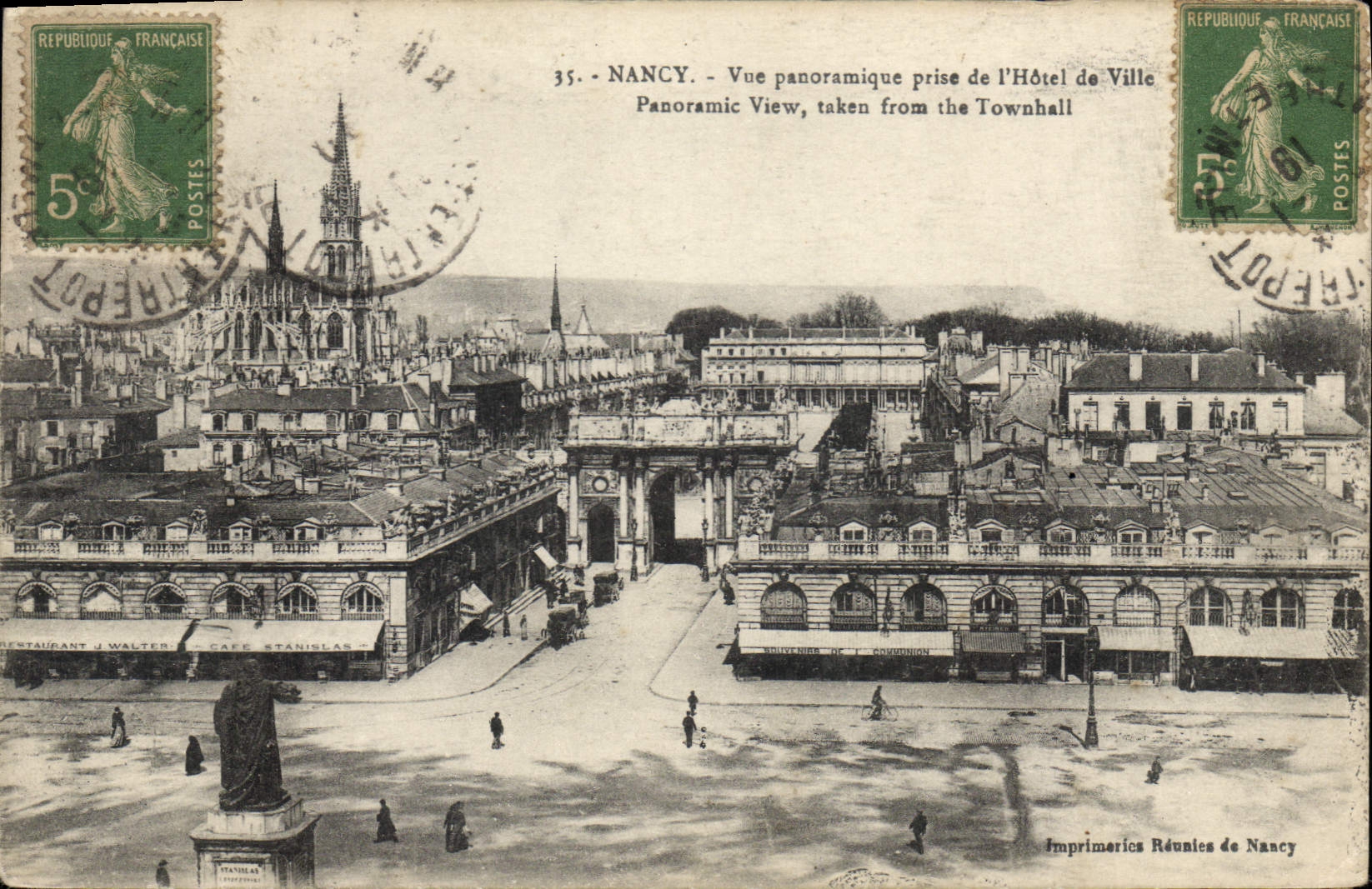 CPA Nancy Vue panoramique prise de l'Hotel de Ville