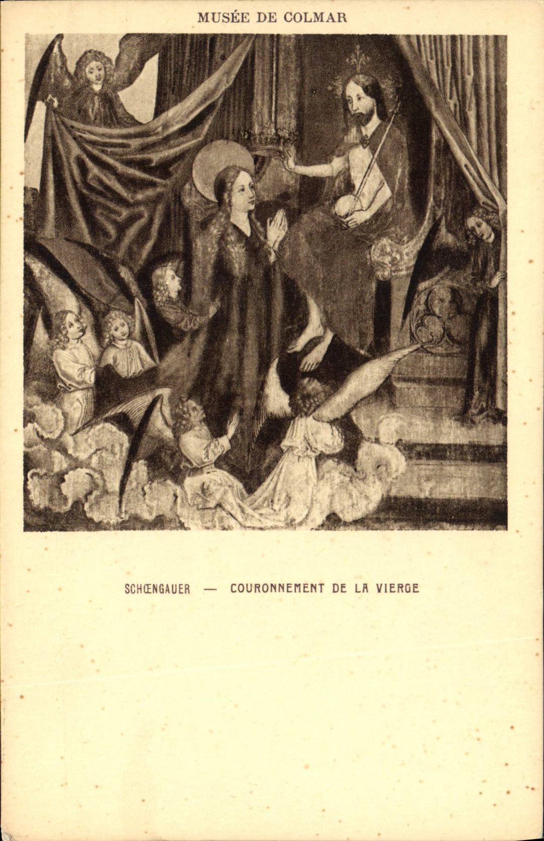 CPA Musee de Colmar Couronnement de la Vierge 