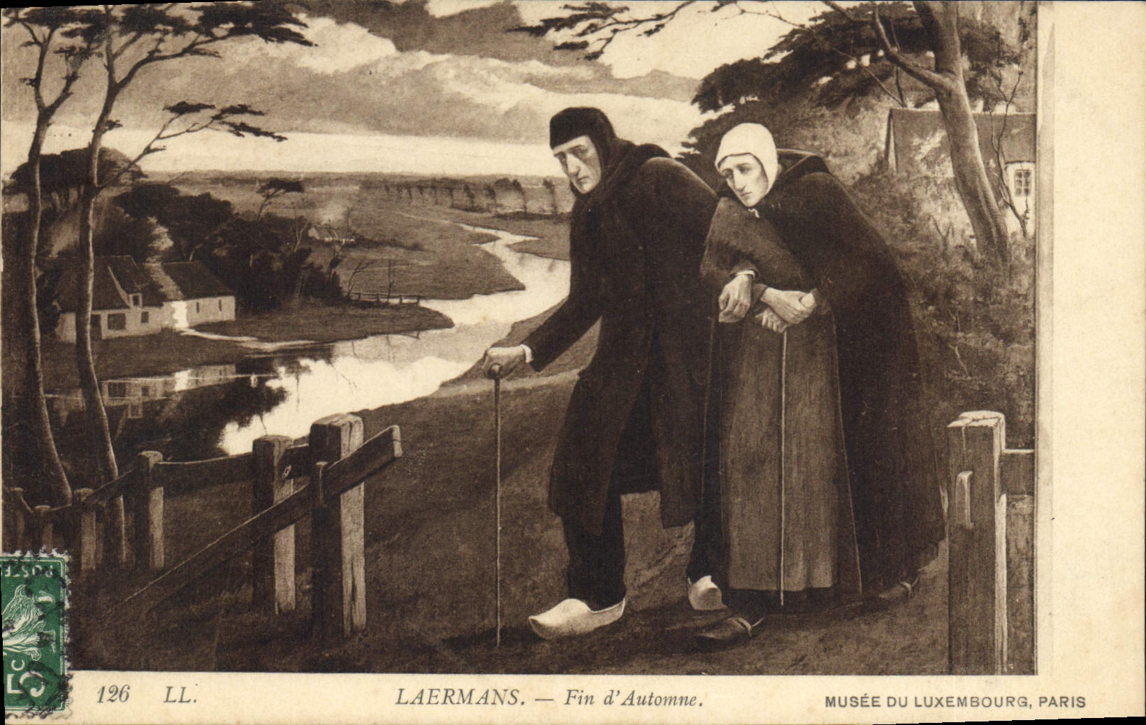 CPA Laermans Fin d'Automne Musee du Luxembourg Paris 