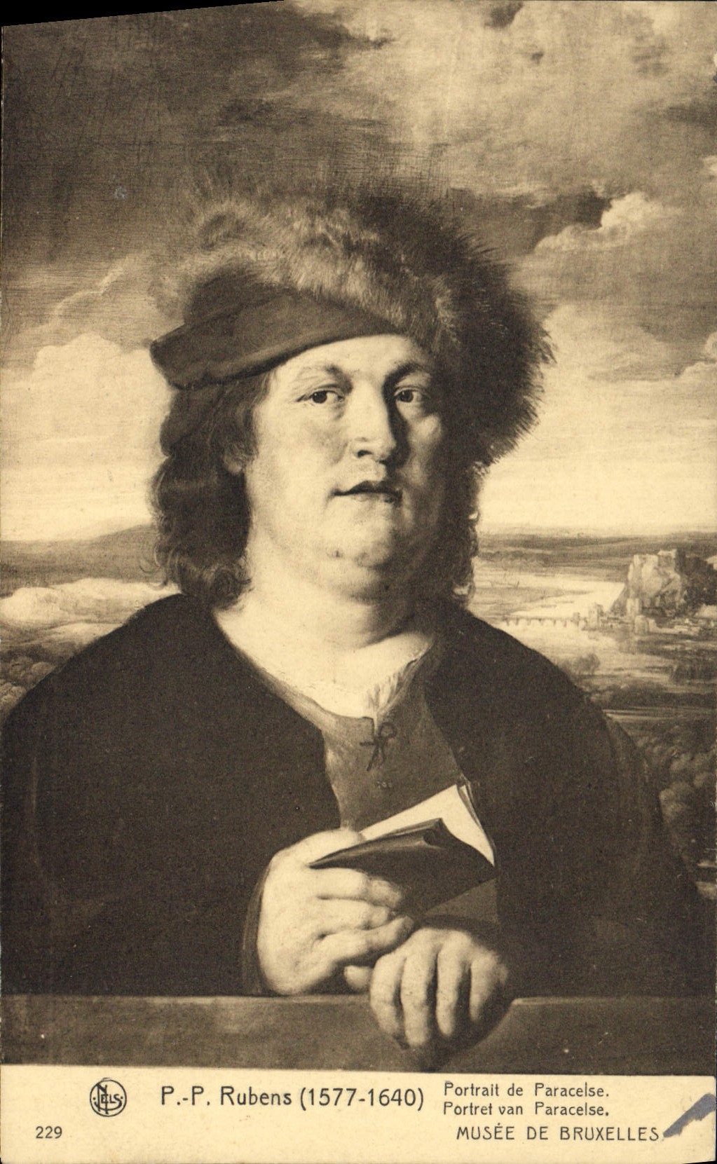 CPA PP Rubens Portrait de Paracelse Musee de Bruxelles