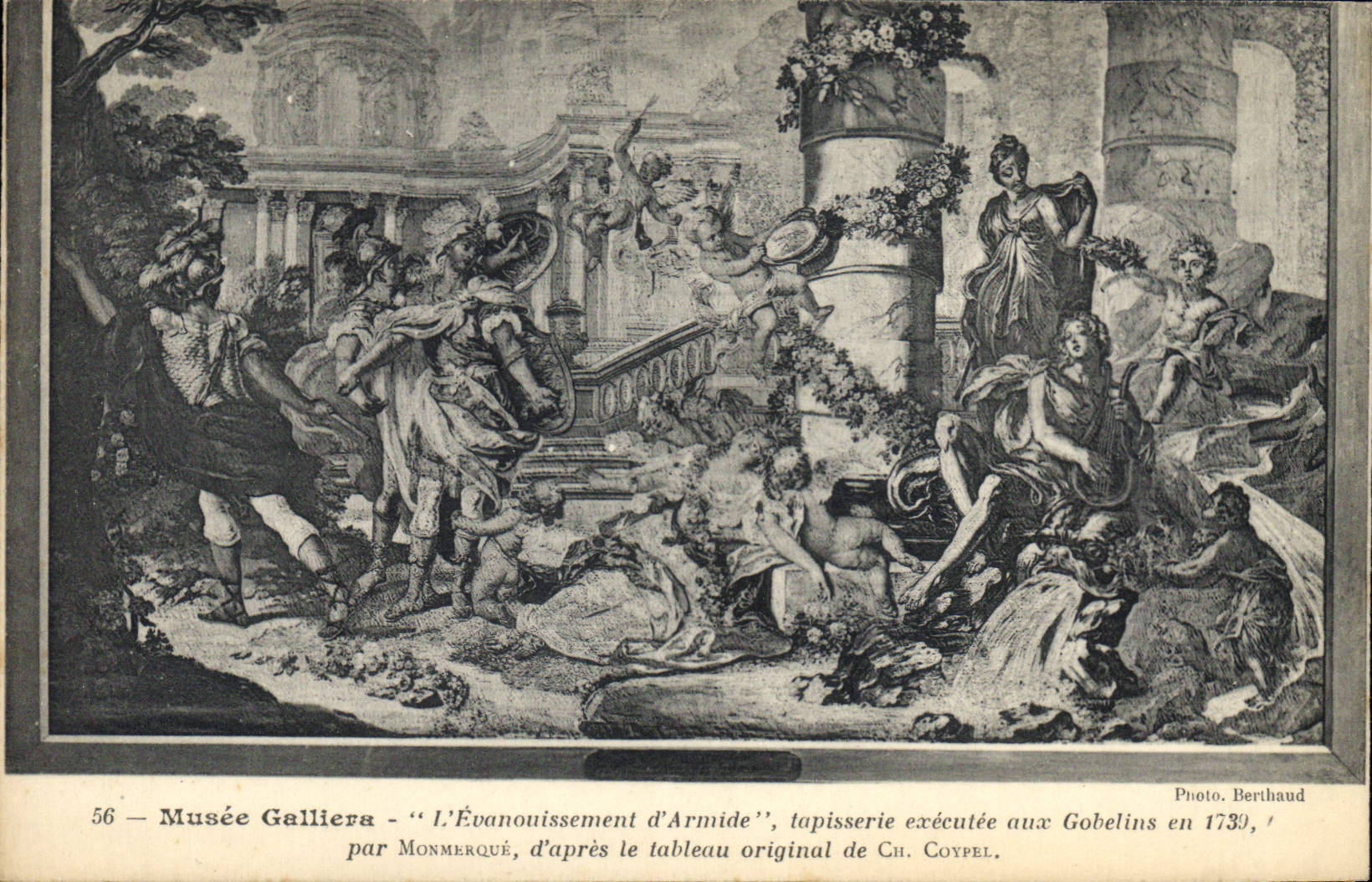 CPA Musee Galliera L'Evanouissement d'Armide tapisserie executee aux Gobelins 
