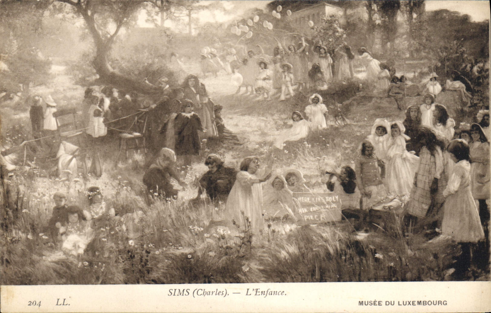 CPA Sims Charles L'Enfance Musee du Luxembourg