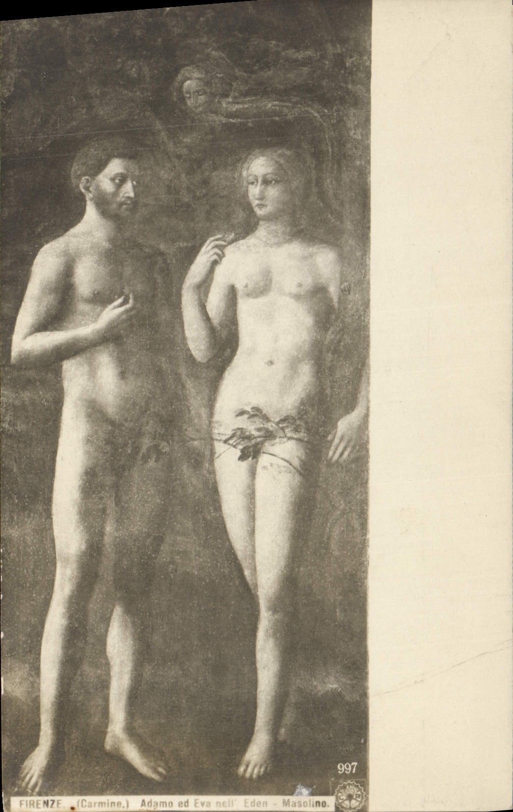 CPA Firenze Carmine Adamo et Eva