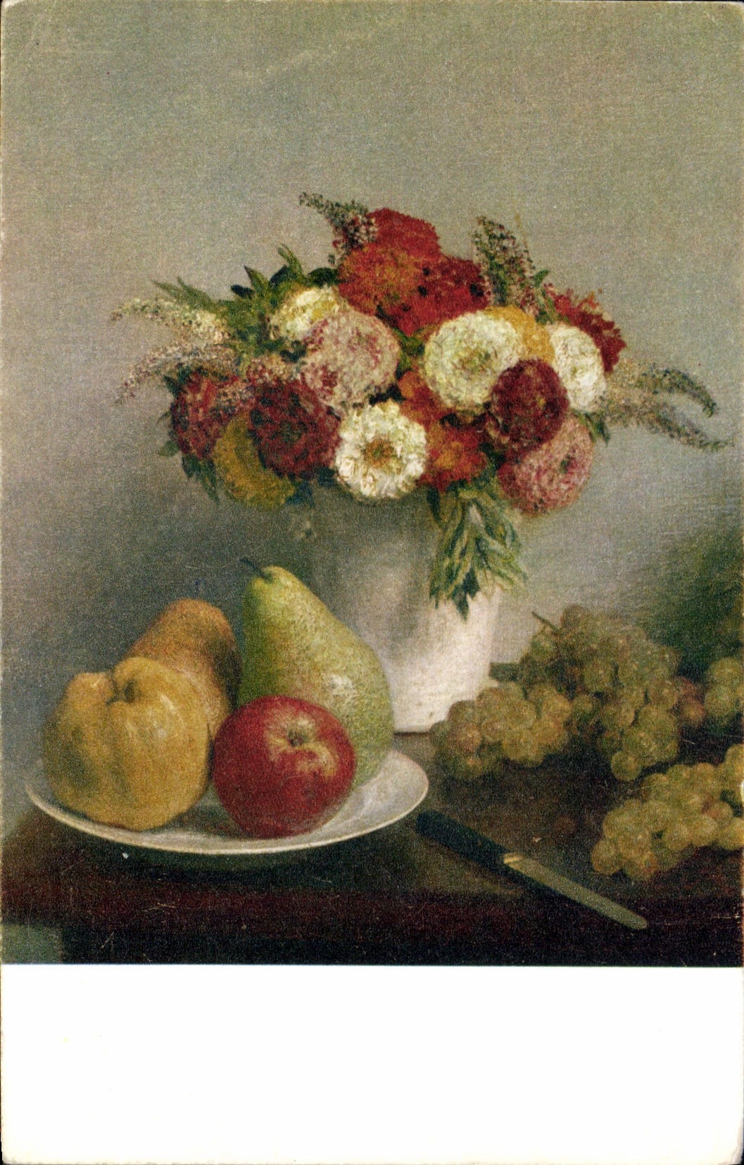 CPA Theodore Fantin Latour Fleurs Musee du Louvre Paris
