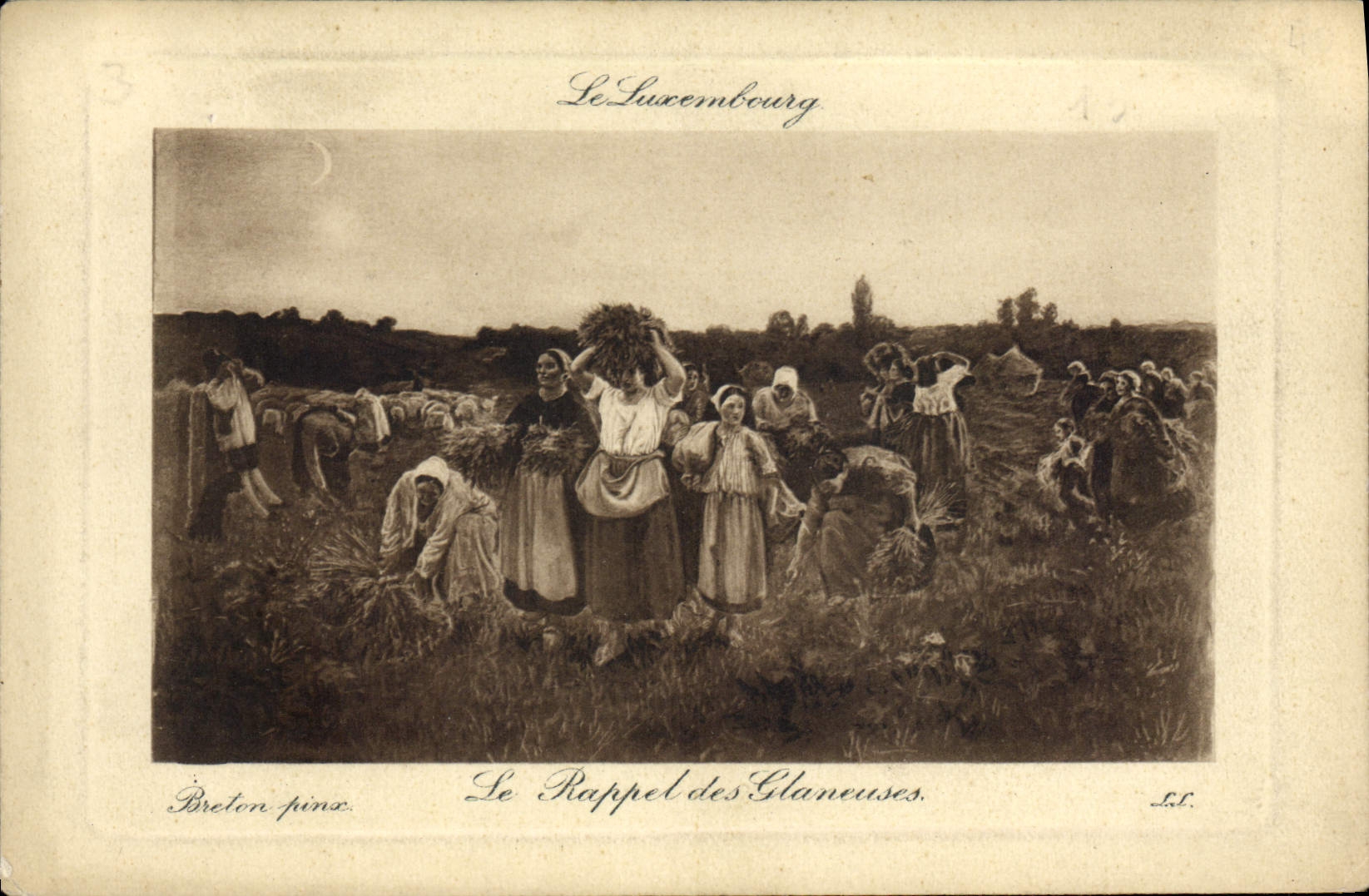 CPA Le Luxembourg Le Rappel des Glaneuses 